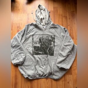 Urban Outfitters Gray Graphic Hoodie